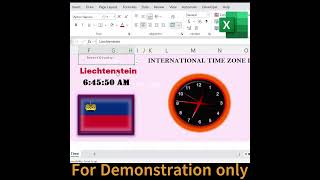 Excel International Time Zone Dashboard Tutorial | Dynamic World Clock with Analog & Digital Views 