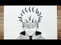 How to Draw Gojo Satoru Blindfold | Anime Drawing Tutorial