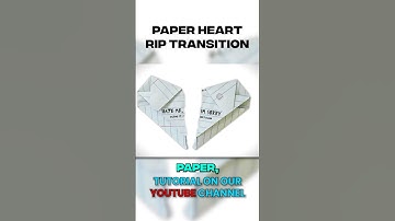 Create this Paper Heart Rip Transition in Adobe After Effects #editing