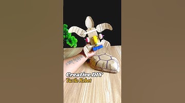 Creative DIY Unique battery powered walking turtle Robot #diy #creative #toys #toy #idea #unique