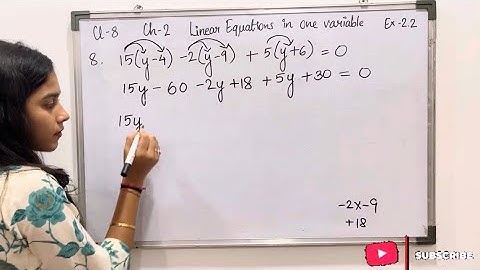 Class 8 Maths | Ex.2.2 Q-8 Solution | Chapter 2 Linear Equations in One Variable | New NCERT 2025