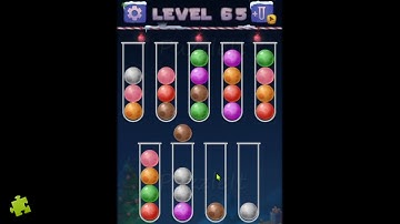 Color Ball Sort Puzzle - Level 65 | Color Puzzle Game Solution | Sonatgame