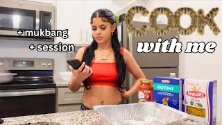 COOK WITH ME FADED VLOG | GIRL TALK SESSION + MUKBANG 💗