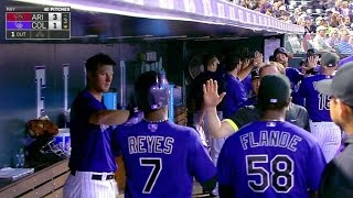 ARI@COL: Reyes plates Blackmon with a groundout