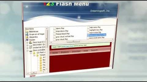 tutorial 123 flash menu
