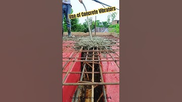 Use of Concrete Vibrators | Why dowe use vibrators in concrete? #shorts#ytshorts #civiltutor