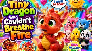 The Tiny Dragon Who Couldn’t Breathe Fire 🔥🐉 | Rainbow Playground Adventure For Kids