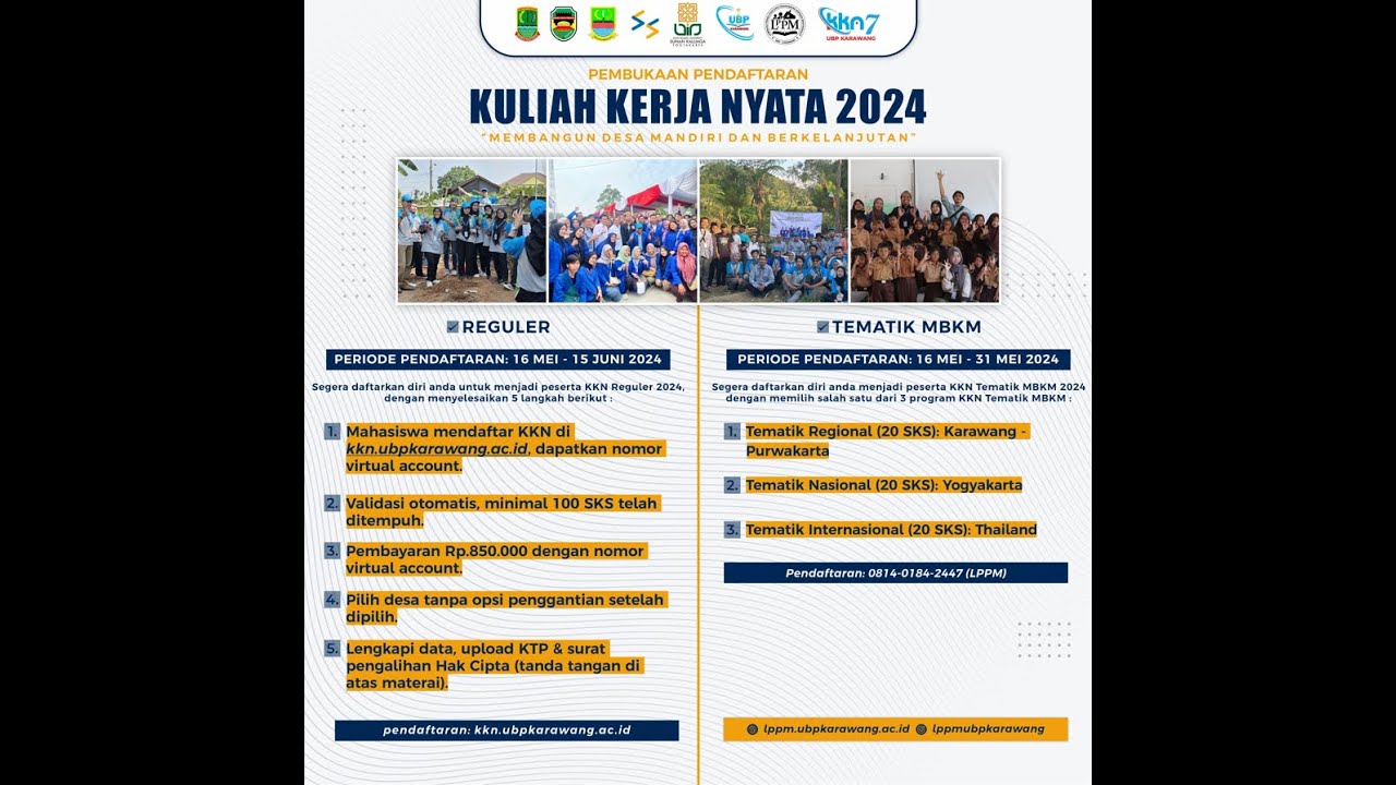 SOSIALISASI KULIAH KERJA NYATA 2024