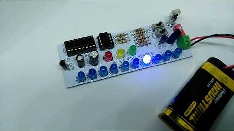 LED chaser using NE555, CD4017, LDR and infrared sensor