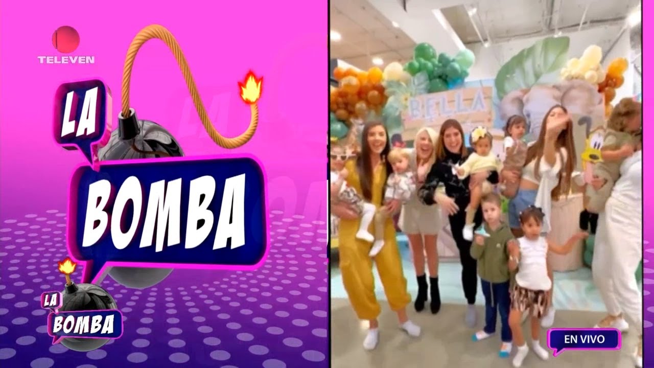 Gustavo Elis y Karlis Romero celebran los 2 años de su hija Bella Elis - La Bomba 07/12/23