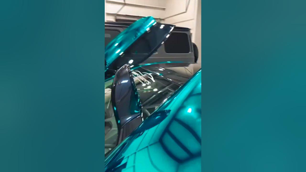 Hexis Gloss Turquoise Super Chrome Vinyl Wrap, HX30SCH09B