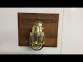 Vintage Brass Marine Ship Sconce Light Wall Mount Nautical Fixture Original Rare