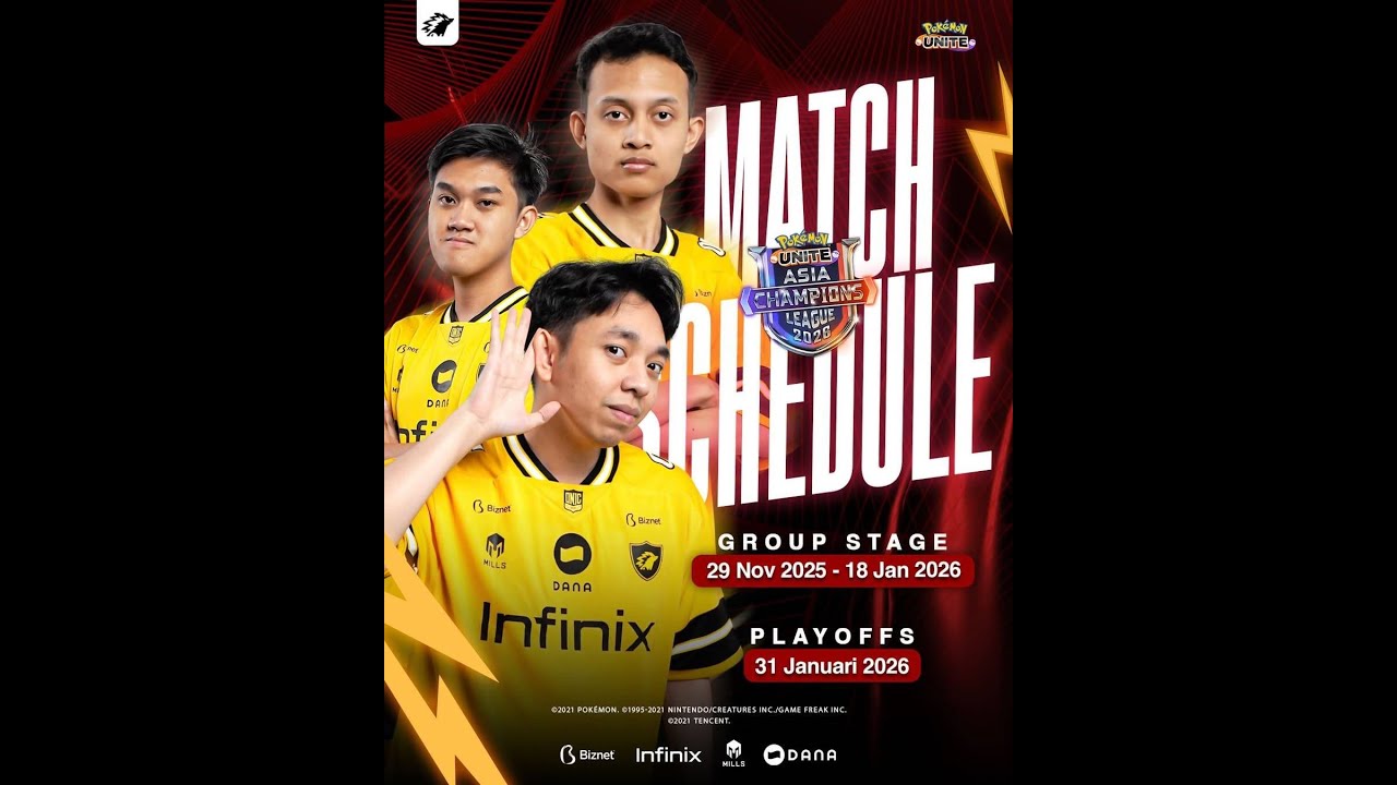 🔴 ACL MATCH SCHEDULE 【Pokemon Unite Indonesia】