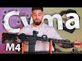 Страйкбольный автомат Cyma M4 CM098B Platinum (6 мм, QBS, М-ЛОК) видео обзор