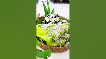 Khoai Mì Hấp Lá Dứa Cốt Dừa #shorts #cooking
