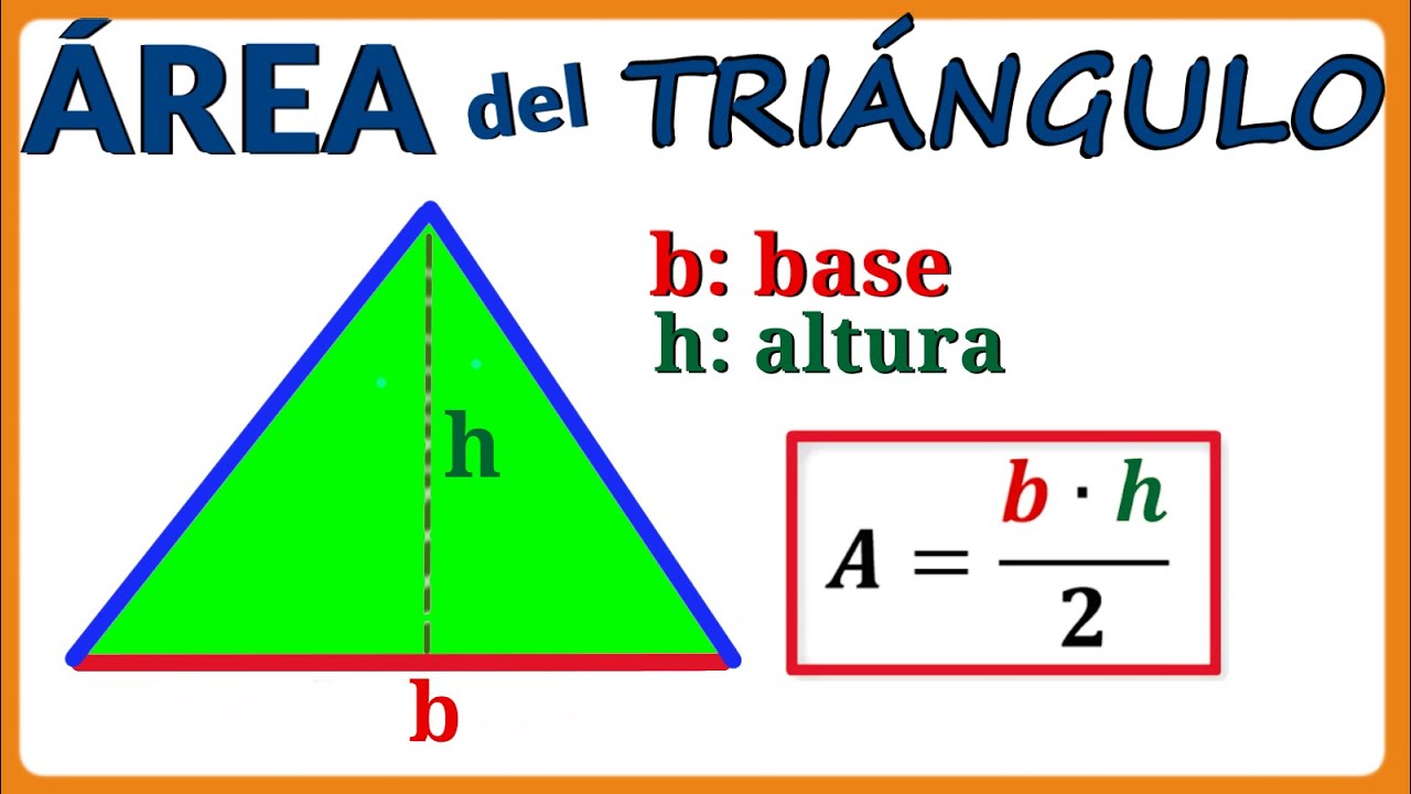 Área de un triángulo con BASE y ALTURA YouTube