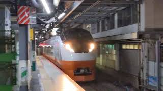 E657系K3編成 フレッシュひたちリバイバルカラー橙 オレンジパーシモン 松戸駅高速通過