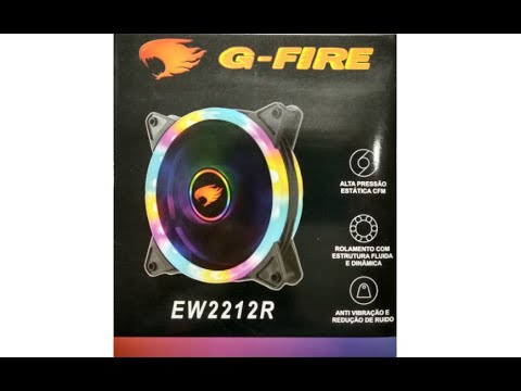 Cooler Fan G-Fire LED Rainbow RGB 120mm - EW2212R