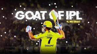 The GOAT of IPL ~MS Dhoni | Ms Dhoni Birthday edit status | Gaurav Edits