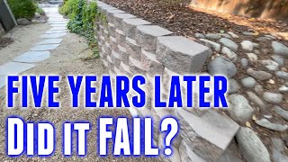 My retaining wall 5 years later + Q&amp;A