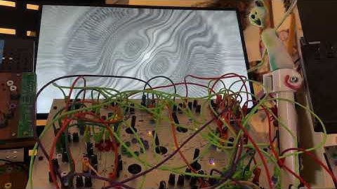 Recursion Studio video synthesizer with Destiny+ Czochralski Cells