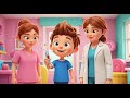 Visit the Doctor Adventure Rhyme | Health Checkup Song for Kids | Learn About Care & Bravery 🩺👩⚕️🎶