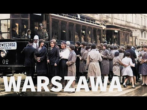 PRZEDWOJENNA WARSZAWA W KOLORZE | WARSAW 1939 | REMASTERING CYFROWY