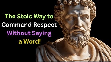 The Stoic Way to Command Respect Without Saying a Word! #motivationalvideo #motivationzone