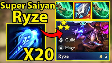 X20 chưởng với muramana Ryze hóa super saiyan -3starRyze⭐⭐⭐|TFT set 7| DTCL Mùa 7 | reroll TFT