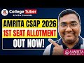 Amrita CSAP seat allotment|Amrita counselling 2026|CSAP Amrita|Amrita University|AEEE counselling