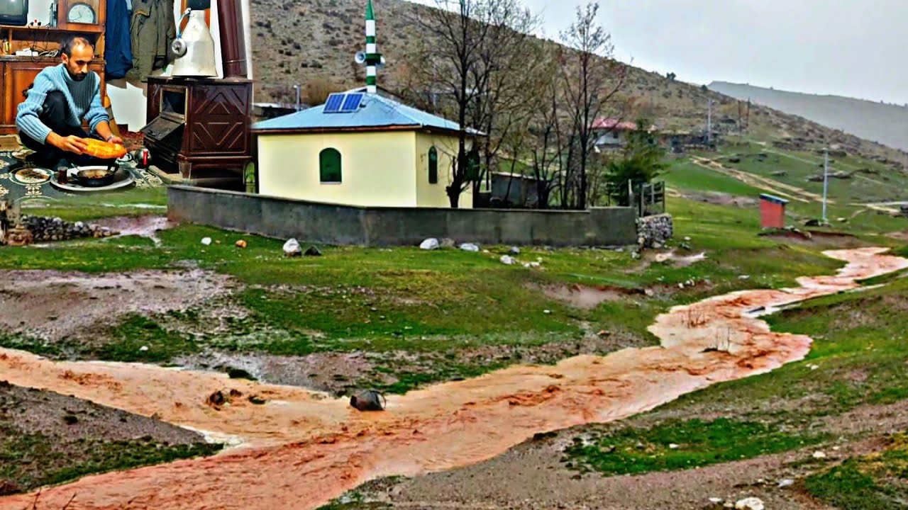 KORKUNÇ FIRTINA VE ŞİDDETLİ YAĞMUR~yaylada bir gece kamp