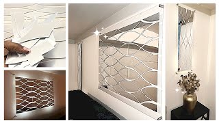 AMAZING Plexiglass Wall Decor w/ LED Lights || NEW Dazzling Designs By Denise DIY