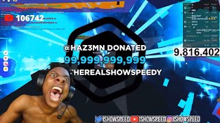 IShowSpeed gets donated 99 BILLION+ robux but then realises it’s fake