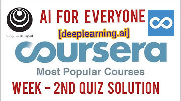 Coursera: AI For Everyone Week 2nd Quiz Answers | deeplearning.ai  AI for Everyone Assignments Quiz