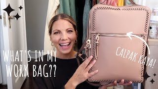 What's In My Work Bag + Review of CALPAK Kaya Laptop Backpack!