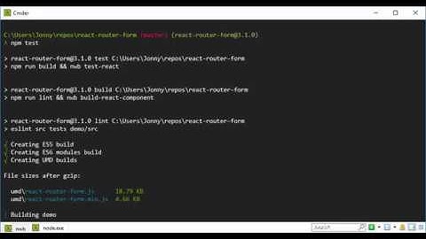 Building and testing a React component with nwb