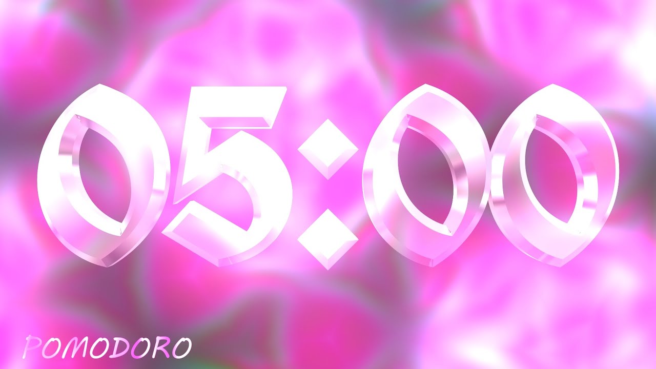 5 Minute Timer - Study - Work - Deep Focus - Countdown Timer - No Music ...