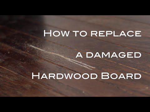 Removing & replacing a damaged hardwood flooring board