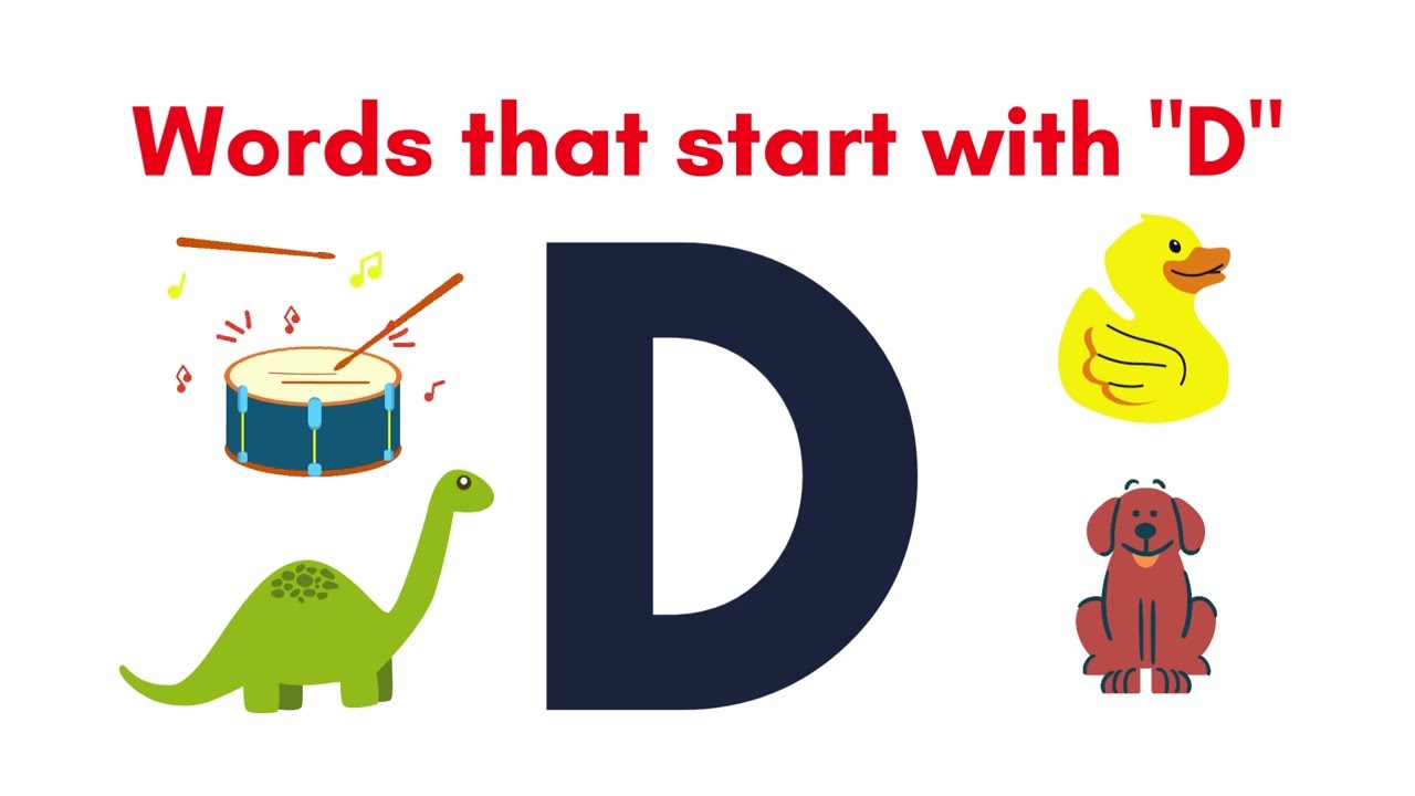Words That Start with D for Kids - YouTube