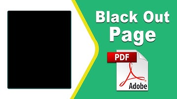 How to blackout a page on a pdf document in Adobe Acrobat Pro DC 2022