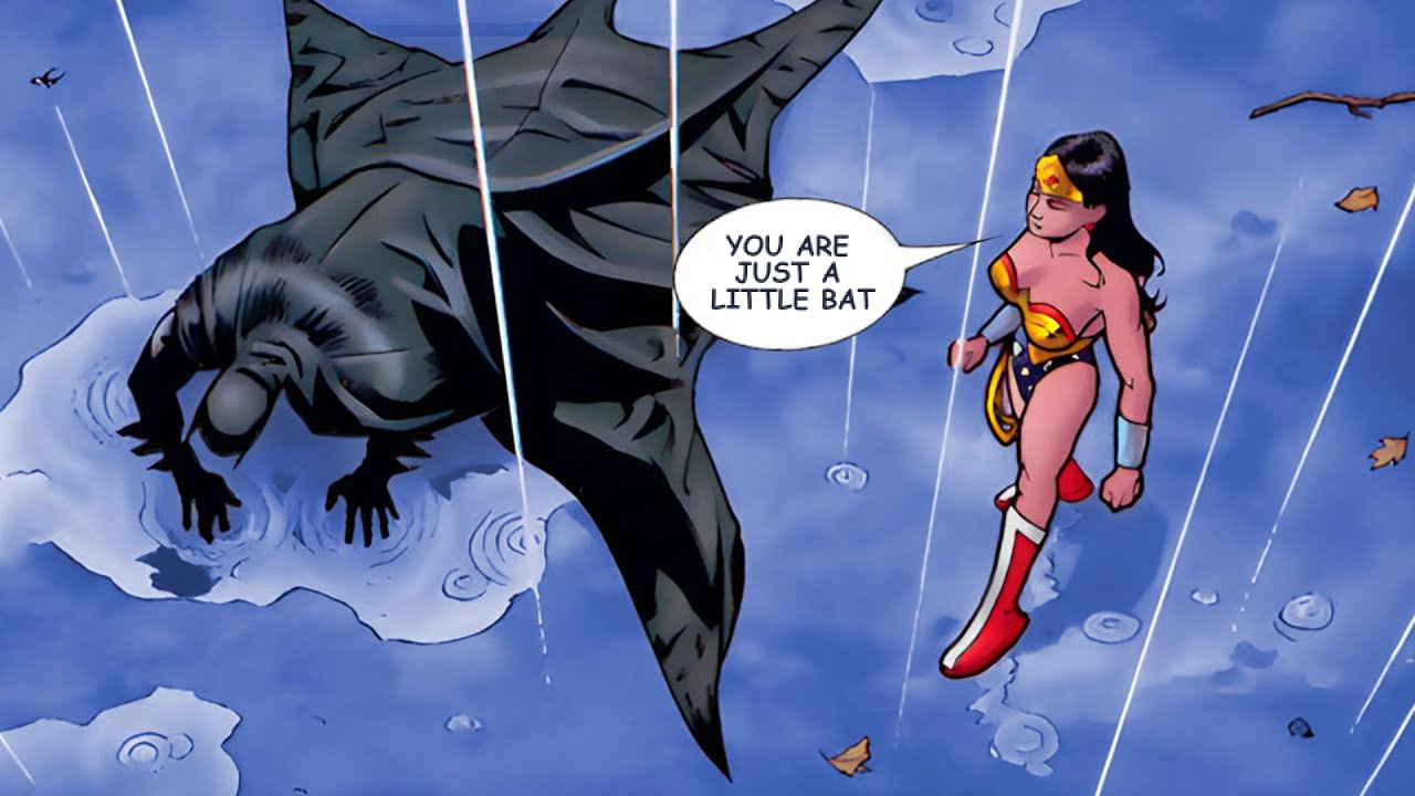 poor little bat, you're in my world now  Wonder woman comic, Batman wonder  woman, Superman wonder woman