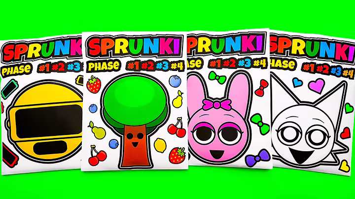 🌈 SPRUNKI Blind Bag Mr.Tree Wenda Pinki Garnold | ASMR Phase 1vs2vs3vs4 squishy
