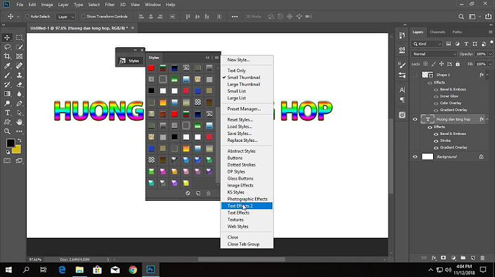 Hướng dẫn cách cài style vào photoshop năm 2024