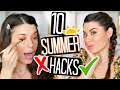 10 SUMMER HACKS 2020 | 10 TRUCCHETTI E ERRORI MAKEUP DA NON FARE in ESTATE!!!