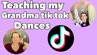 Teaching my grandma TikTok dances