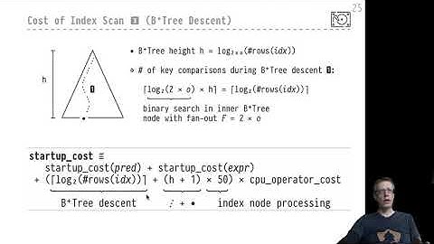 DB2 — Chapter #14 — Video #83 — Modelling the cost of Index (Only) Scan, clustered vs. unclustered