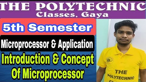🔥Introduction & Concept of Microprocessor 💥हिन्दी में 💥 5th Semester Electronics Engg./ By Anshu Sir