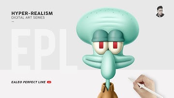 Drawing Squidward Tentacles with iPad Pro｜安亚类