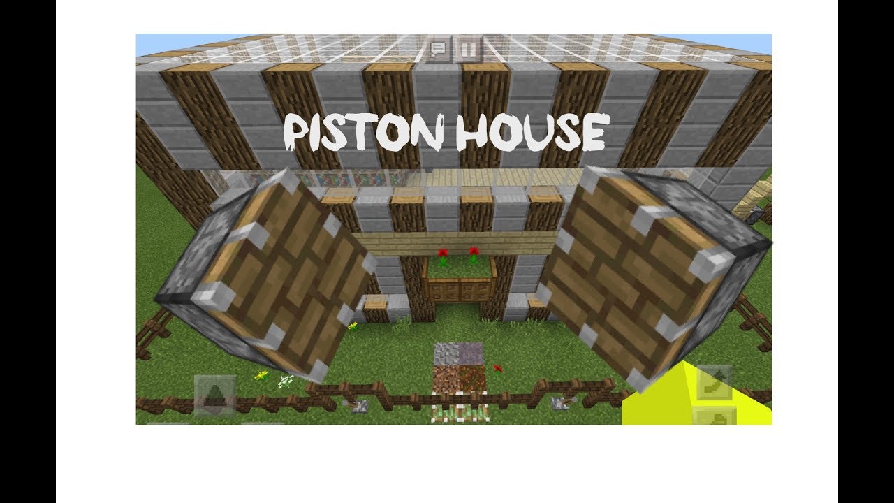 Minecraft PE Piston House YouTube