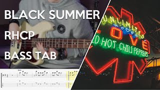 Red Hot Chili Peppers - Black Summer \/\/ Bass Cover \/\/ Play Along Tabs and Notation